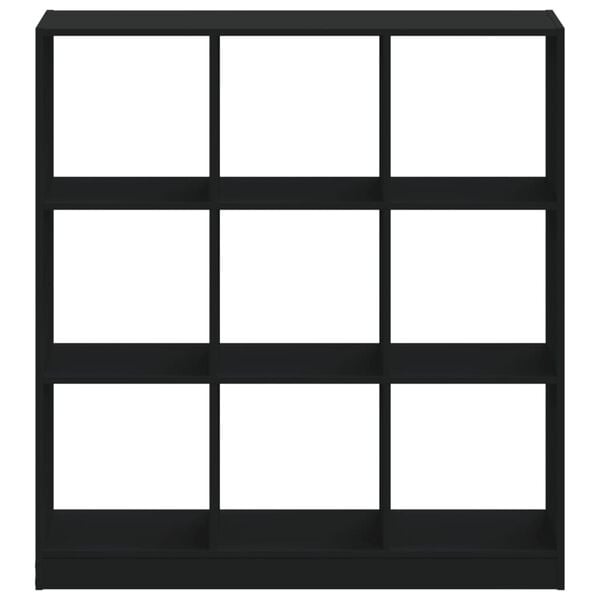 vidaXL Kirjahylly musta 102x32x108 cm tekninen puu