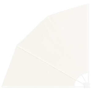 vidaXL Kokoontaittuva parvekkeen sivumarkiisi kerma 210x210 cm