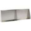 vidaXL Pato 2 kpl 60 x 12 x 40 cm Ruostumaton ter&auml;s Hopea
