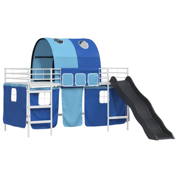 vidaXL Valkoinen ja sininen 107 x 201 cm