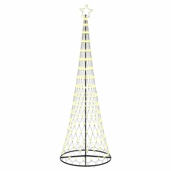 vidaXL LED-joulupuu Lämpimän Valkoinen 100.5 x 100.5 x 302.5 cm