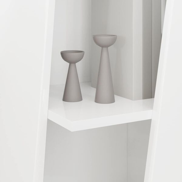 vidaXL Sivuhylly Korkean kiillon valkoinen 33 x 32 x 100,5 cm