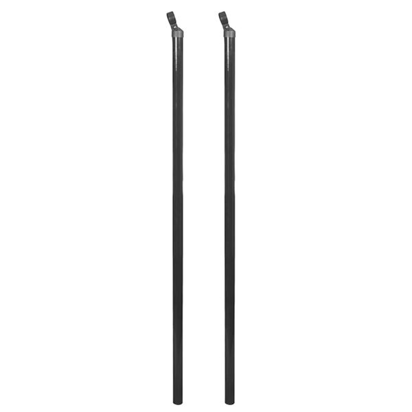 vidaXL Verkkoaita maapiikeillä 0,8x25 m harmaa