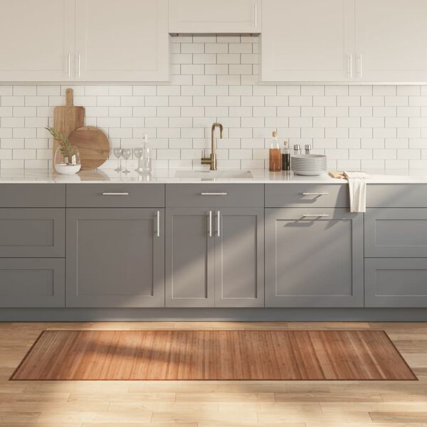 vidaXL matto suorakaide luonnollinen 70x200 cm bambu