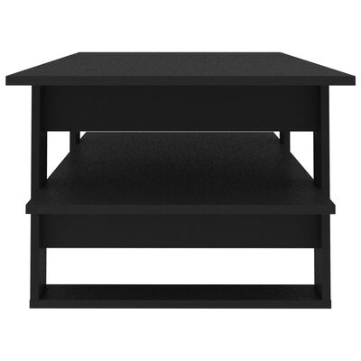 vidaXL Sohvapöytä musta 110x55x42 cm lastulevy