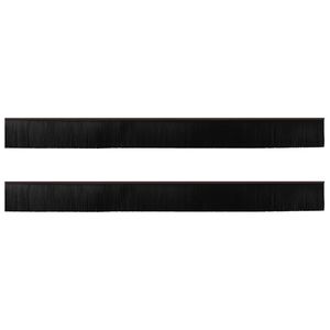 vidaXL Itsekiinnittyv&auml;t oven harjatiivisteet 2 pcs Ruskea 100 cm