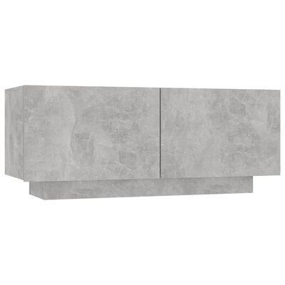 vidaXL Yöpöytä betoninharmaa 100x35x40 cm lastulevy