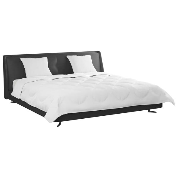 vidaXL Peittosarja tyynyllä 3 pcs Valkoinen Mikrokuitu ja Untuva