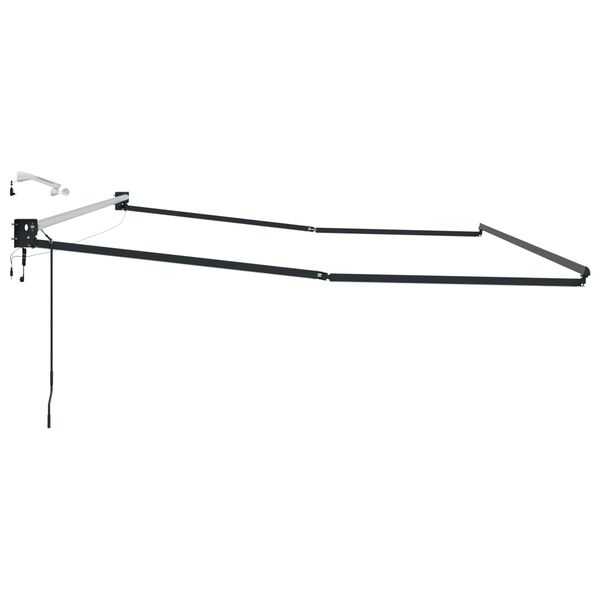 vidaXL S&auml;hk&ouml;k&auml;ytt&ouml;inen ulosvetokangasrunko Antrasiitti 4 x 2 m