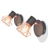 vidaXL Sein&auml;valaisin 2 kpl 2 LED-hehkulampulla 8 W