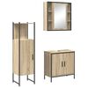 vidaXL Kylpyhuonekalustesetti 3 kpl Ruskea 60 x 30 x 60 cm