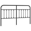 vidaXL Metallinen vaihtop&auml;&auml;ty musta 160 cm