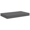 vidaXL Kelluvat seinähyllyt 4kpl korkeakiilto harmaa 40x23x3,8 cm MDF