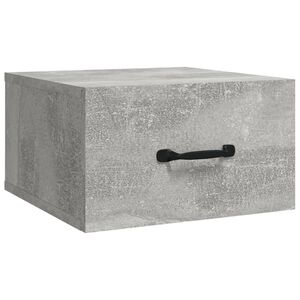vidaXL Sein&auml;kiinnitett&auml;v&auml; y&ouml;p&ouml;yt&auml; betoninharmaa 35x35x20 cm