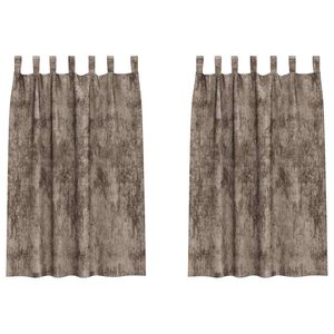 vidaXL Samettiverhot 2 kpl Cappuccino 175 x 140 cm Sametti