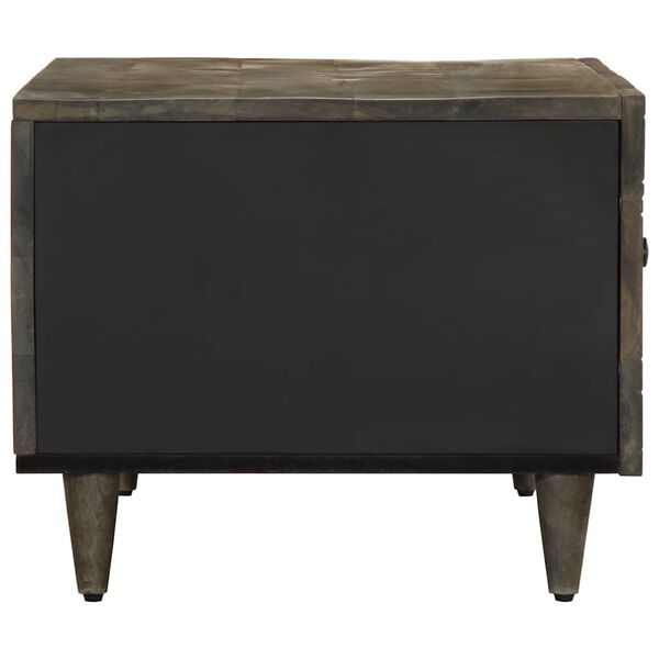 vidaXL sohvap&ouml;yt&auml; vaaleanharmaa 80x50x40 cm massiivipuu mango