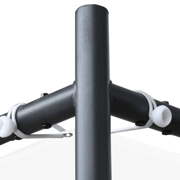 vidaXL Huvimaja tasakatolla 4x4 m valkoinen 180 g/m²