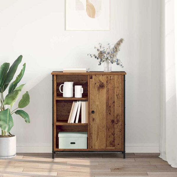 vidaXL Sivupöytä Vanha Puu 70 x 30 x 80 cm Tekninen puu