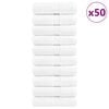 vidaXL Premium-pesupyyhkeet SOLUND 50 kpl valkoinen 30x30cm 600gsm