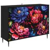vidaXL Sivup&ouml;yt&auml; KIEL Musta tammi 102 x 33 x 76 cm Tekninen puu
