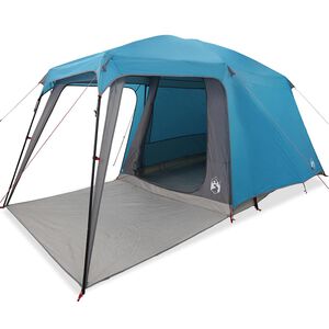 vidaXL Camping Teltta Porch Dome 5-hengen sininen vedenpit&auml;v&auml;
