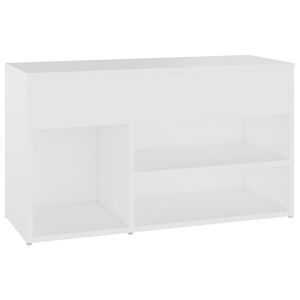 vidaXL Kenkien s&auml;ilytyspenkki valkoinen 80x30x45 cm tekninen puu