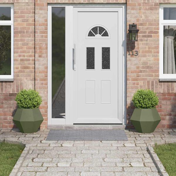 vidaXL Kukkalaatikko 2 pcs Oliivivihre&auml; 50 x 50 x 40 cm Ter&auml;s