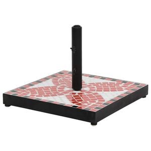 vidaXL Aurinkovarjon jalka terrakotta ja valkoinen neli&ouml; 12 kg