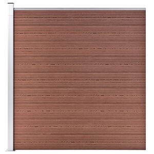 vidaXL Puutarha-aita WPC 175x186 cm ruskea