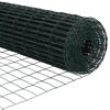 vidaXL Euroaita Vihreä 0.4 x 50 m PVC-pintainen rauta