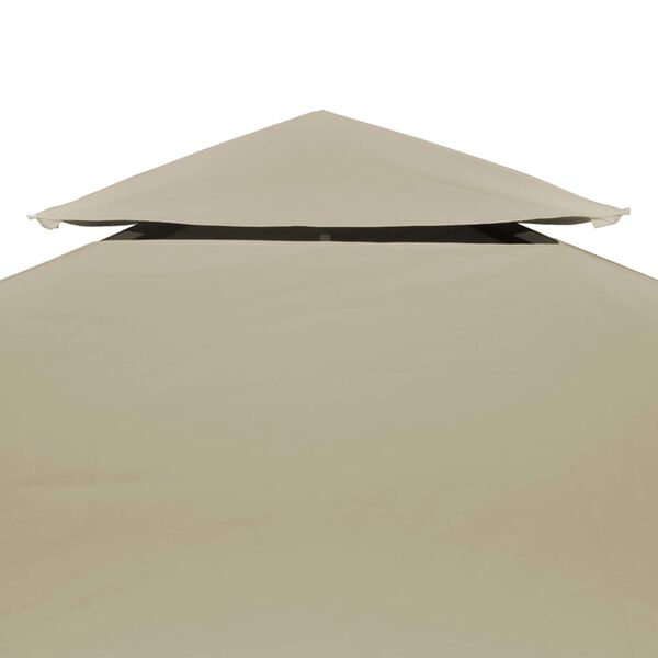 vidaXL Huvimajan vaihtokatto 310 g/m&sup2; Beige 3 x 4 m