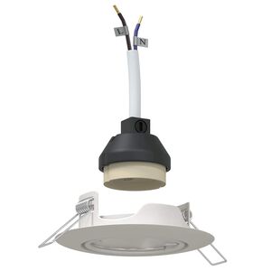 vidaXL Kohdevalo 6 pcs Valkoinen 9 x 9 x 2.5 cm Metalli