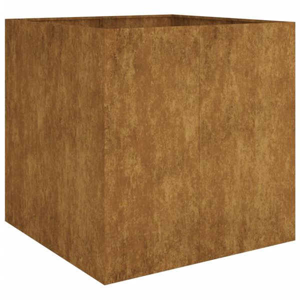 vidaXL Kukkalaatikko 80x80x80 cm Corten teräs
