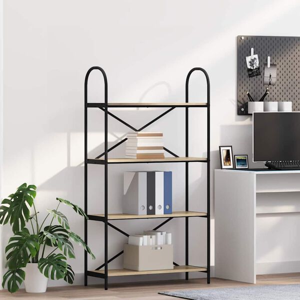 vidaXL Kirjahylly Sonoman tammi 80 x 30 x 146 cm Tekninen puu