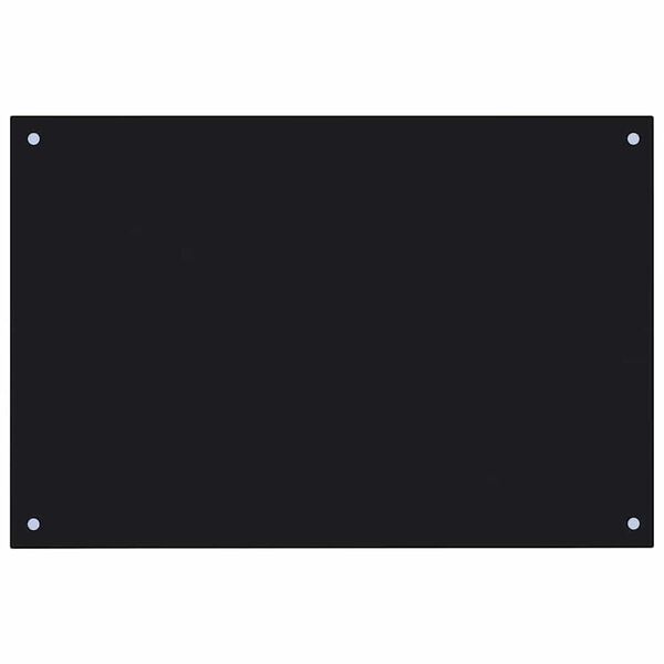 vidaXL Keitti&ouml;n suojapaneeli 2 pcs Musta 90 x 50 cm karkaistu lasi