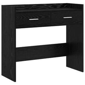 vidaXL Konsolip&ouml;yt&auml; Musta tammi 90 x 35 x 80 cm Tekninen puu