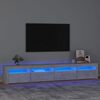 vidaXL TV-taso LED-valoilla betoninharmaa 240x35x40 cm