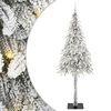 vidaXL Joulukuusi 300 LED-valoilla Valkoinen 210 cm PE ja Ter&auml;s