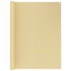 vidaXL Parvekkeen suoja beige 120x600 cm HDPE