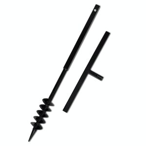 Maapora Kahvalla Kaira Bitti 80 mm Kaksois-spiraali Ter&auml;s Musta