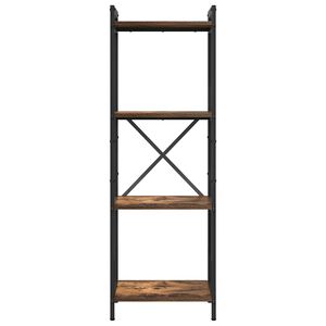 vidaXL Kirjahylly 40 x 30 x 119 cm Tekninen puu Savup&auml;hkin&auml;