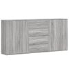 vidaXL Senkit 3 kpl harmaa Sonoma 60x31x84 cm tekninen puu