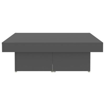 vidaXL Sohvapöytä harmaa 90x90x28 cm lastulevy