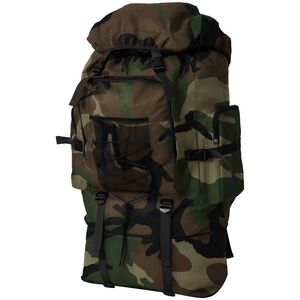 vidaXL Armeija Tyylinen Reppu XXL 100 L Maastokuvio