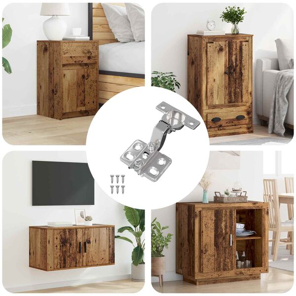 vidaXL Sarana 12 pcs Nikkeli 85 x 52,5 x 9,5 mm Rauta