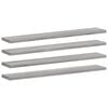 vidaXL Sein&auml;hyllyt 4 kpl harmaa Sonoma 60x10x1,5 cm tekninen puu
