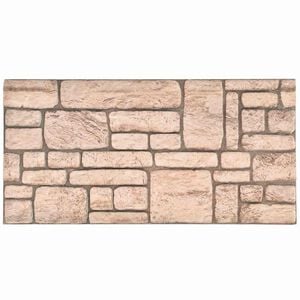 vidaXL Sein&auml;paneelit 10 kpl 100 x 50 cm Beige EPS vaahtomuovi
