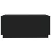 vidaXL Sohvap&ouml;yt&auml; LED-valoilla musta 90x50x40 cm