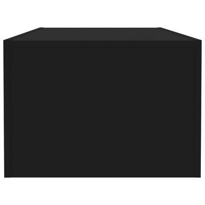 vidaXL Sohvapöytä musta 110x50x35 cm lastulevy