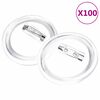 vidaXL Rintanappisarja pinsseill&auml; 100 sarjaa akryyli 44 mm
